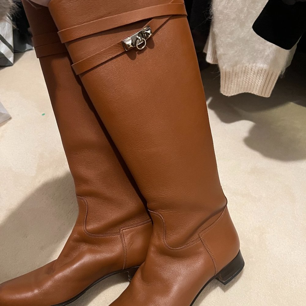 authentic Hermes Vintage jumping leather riding boots | Size 6